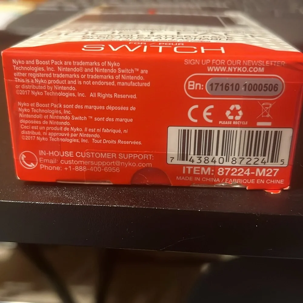 NIB - NYKO - Boost Pack for Nintendo Switch
